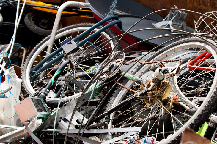avfallshåntering gamle sykler